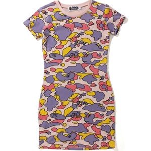 Bape A bathing APE camouflage shark dress M